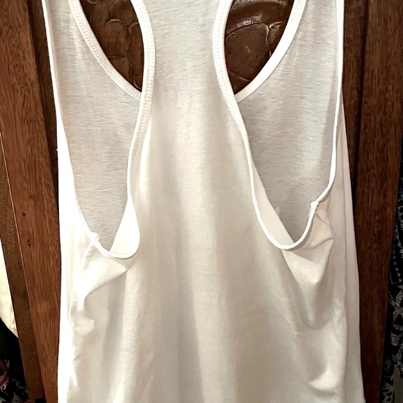 Women's White Namaste Tank Top - Picture 2 of 2